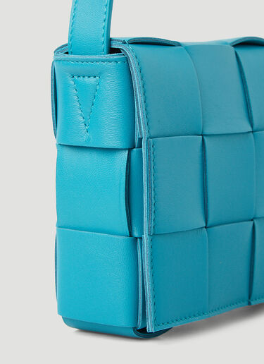 Bottega Veneta Cassette Small Intrecciato Shoulder Bag Blue bov0246003