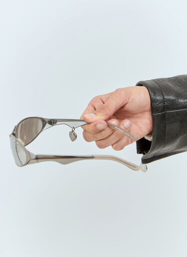 Acne Studios Metal Frame Charm Sunglasses Silver cns0358001