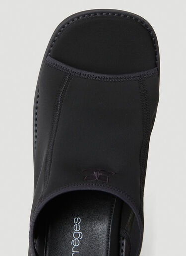 Courrèges Wave Platform Sandals Black cou0253008