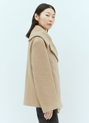 TOTEME Felt Wrap Jacket Beige tot0255026