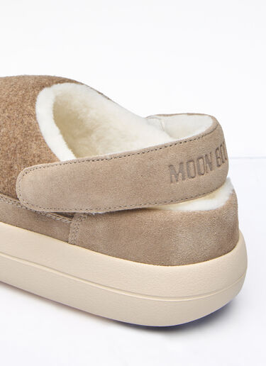 Moon Boot Park Felt Clogs Beige mnb0260007