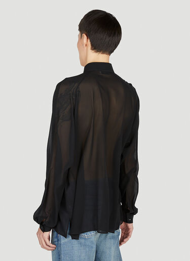 Saint Laurent Sheer Shirt Black sla0151027