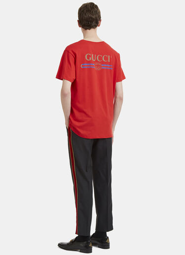 Gucci Logo Back Print T-Shirt Red guc0131052