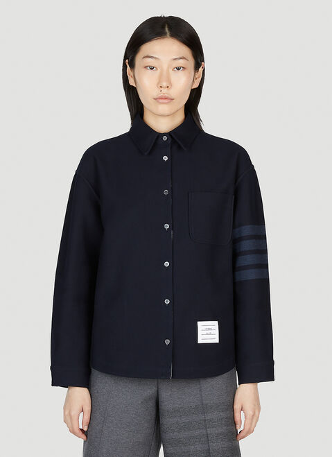 Thom Browne Four Bar Shirt Grey thb0252001