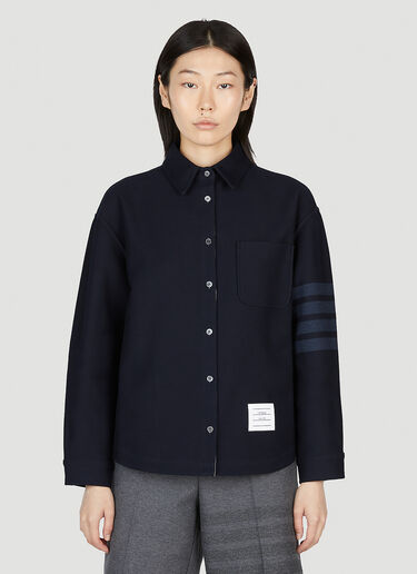 Four Bar Shirt Thom Browne Four Bar Shirt Blue thb0251021