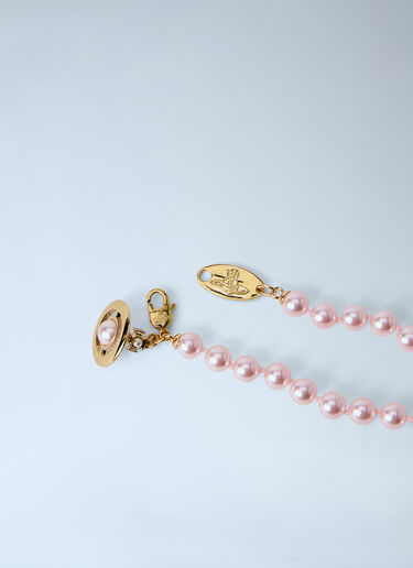 Vivienne Westwood Simonetta Pearl Necklace Pink vvw0264031