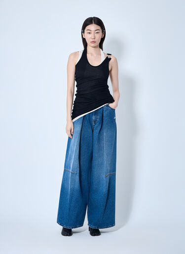 Jean Paul Gaultier 扭纹双层背心  黑色 jpg0260010