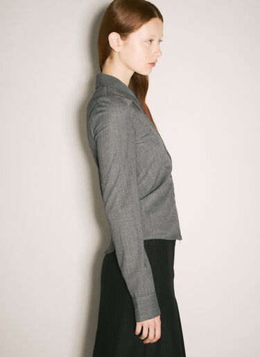 Slim Zip Shirt Our Legacy Slim Zip Shirt Grey our0258020