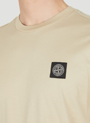 Stone Island 컴퍼스 패치 티셔츠 베이지 sto0150050