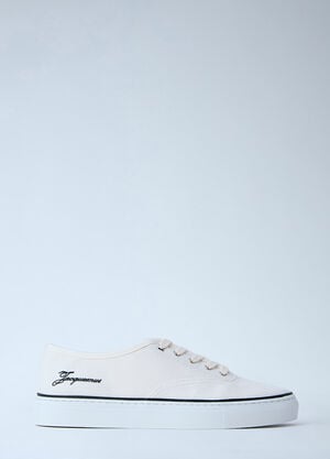 Jacquemus Féfé Canvas Sneakers White jac0264038
