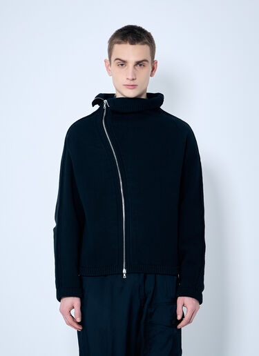 Dries Van Noten Metro Zip-Up Sweater Black dvn0160025
