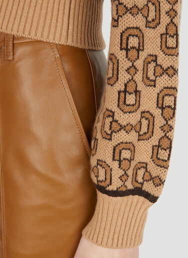 Gucci 홀스빗 자카드 스웨터 베이지 guc0251039