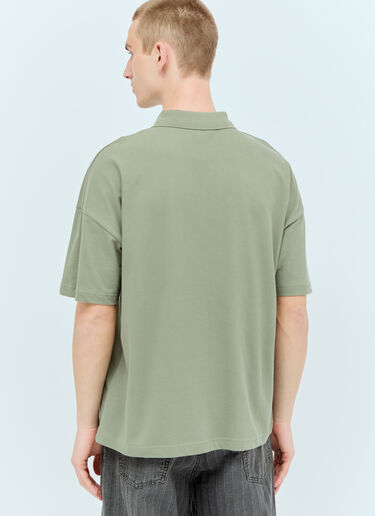 A.P.C. Logo Embroidered Polo Shirt Khaki apc0156007