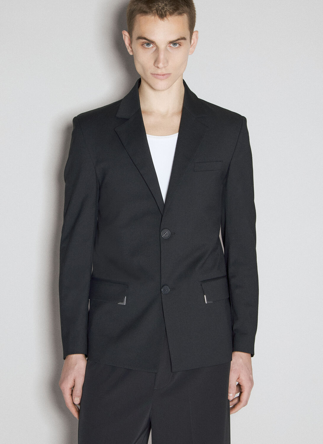 Han Kjobenhavn Decorative-plaque Blazer In Black