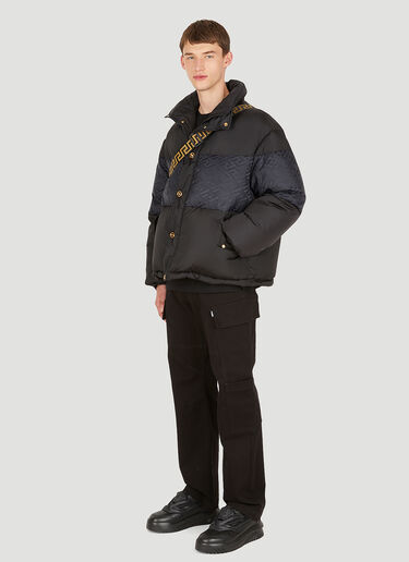 Versace メデューサ キルティングダウンジャケット ブラック ver0149007