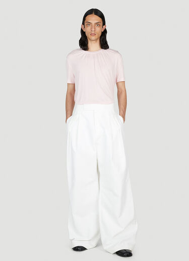 Aaron Esh Double Pleat Pants White ash0152005