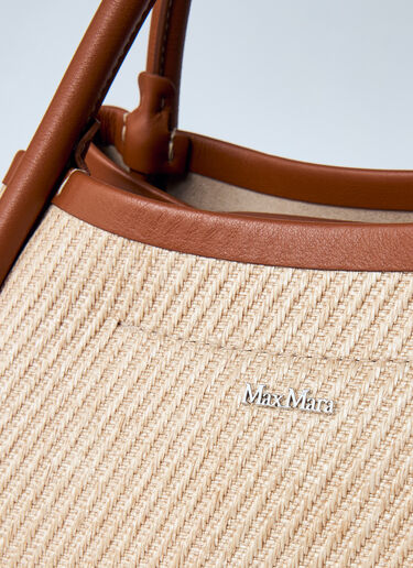 Max Mara Logo Plaque Handbag Cream max0260025