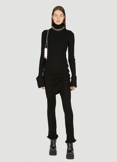 Rabanne Ribbed Pants Black pac0250033