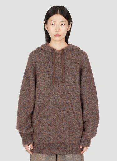 Acne Studios Hooded Mohair Sweater Brown acn0253031