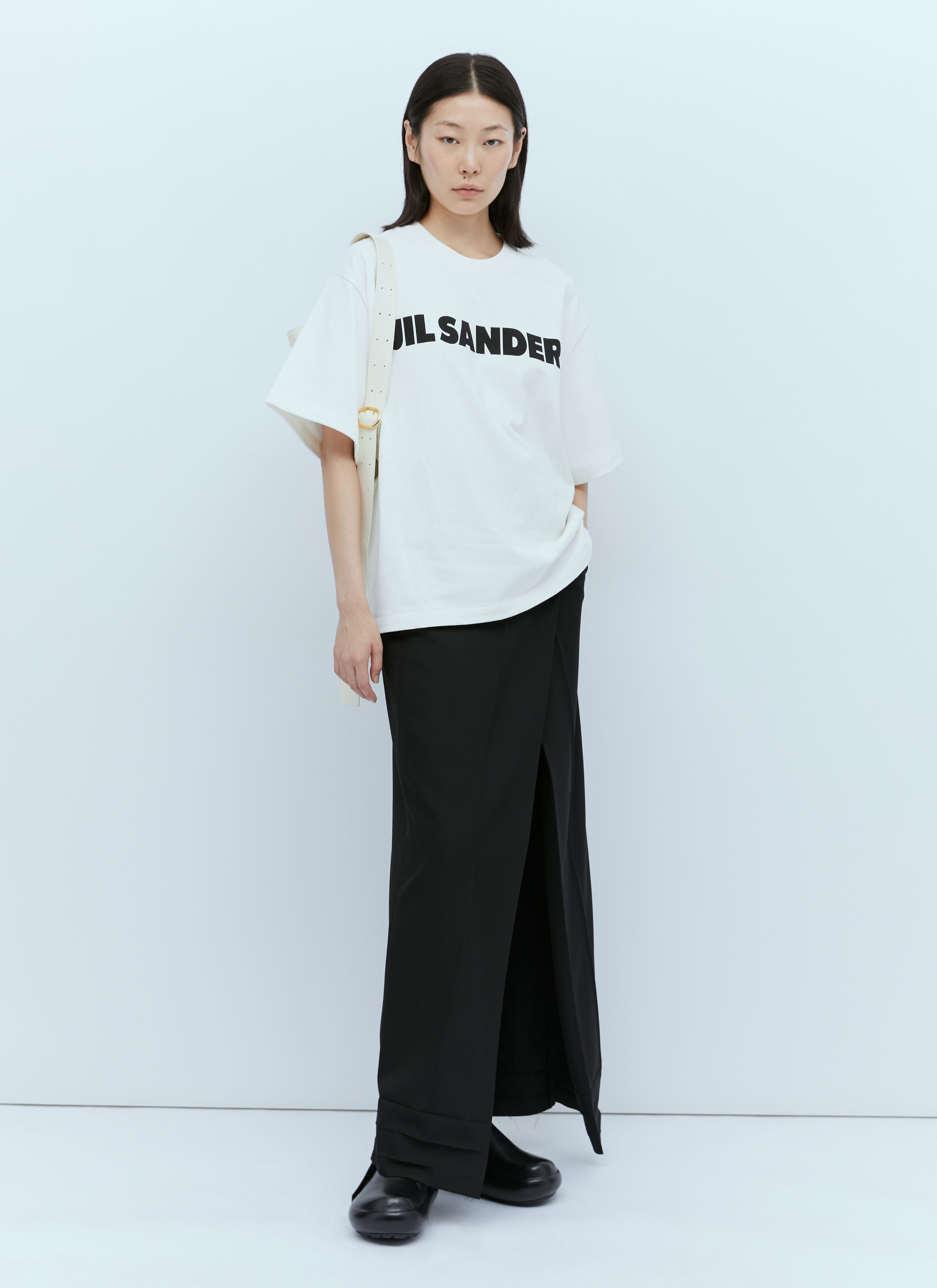 Balenciaga Logo Print T-Shirt 黑色 bal0256011