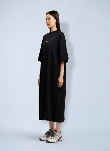 Palm Angels Milan LA Maxi T-shirt Dress Black pma0264196