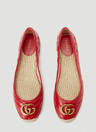 Gucci GG Marmont Espadrilles Red guc0239062