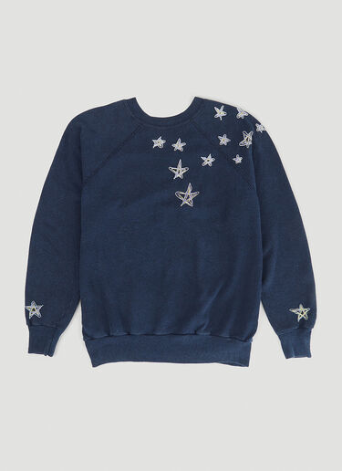 DRx FARMAxY FOR LN-CC Embroidered Vintage Sweatshirt Blue drx0346019