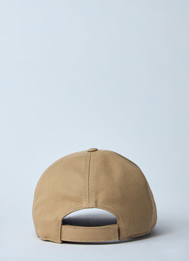 Miu Miu Logo Motif Baseball Cap Beige miu0260051