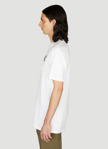 Moncler Logo Print T-Shirt White mon0153007