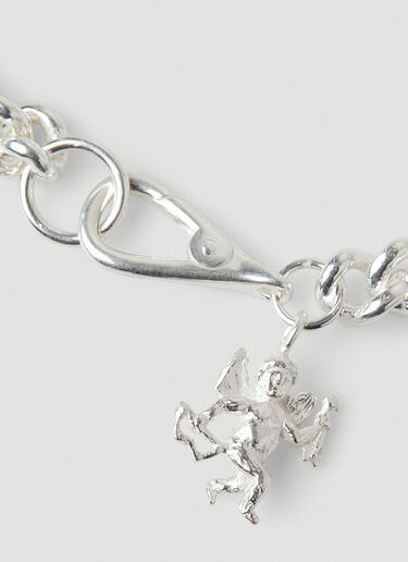 Georgia Kemball Cupid Curb Bracelet Silver gkb0248006