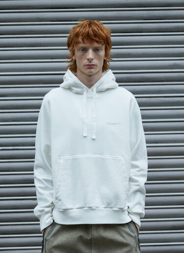 Massimo Osti Studio Logo Hooded Sweatshirt White mao0158033