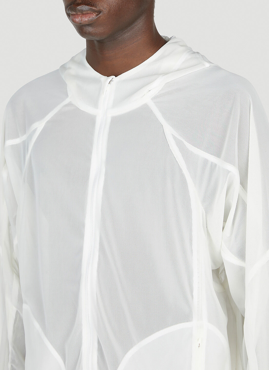 Off white transparent best sale jacket