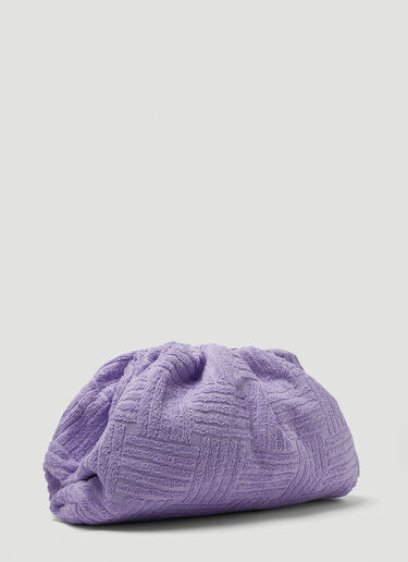 Bottega Veneta Teen Cotton Pouch Clutch Bag Lilac bov0249001
