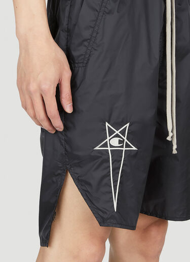 Rick Owens x Champion Beveled Pods Shorts Black roc0153007