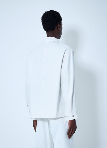 Lemaire Cotton Twill Overshirt White lem0164008