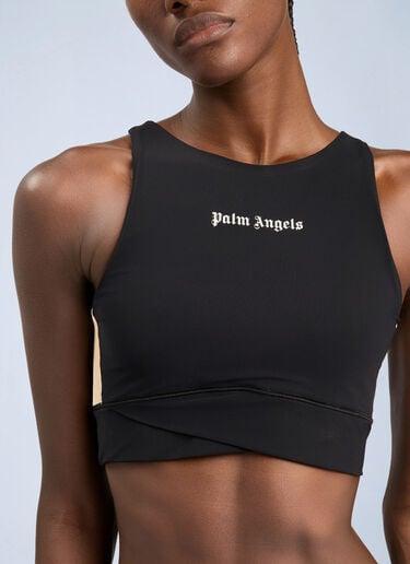 Palm Angels Classic Logo Active Track Top Black pma0264253