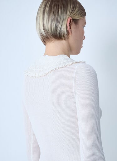 칼라 헨리 탑  Chloé 칼라 헨리 탑  화이트 chl0261003