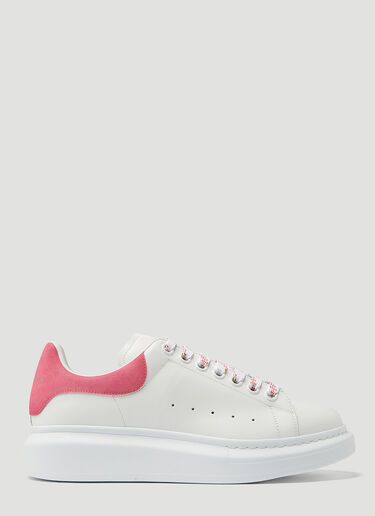 Alexander McQueen Oversized Velour Counter Sneakers Pink amq0248009