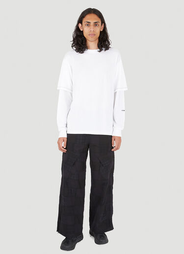 HYMNE Double Layer Long Sleeve T-Shirt White hym0146008