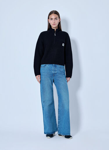 LN-CC® - Carhartt WIP: Detroit Half Zip Sweater - Black Carhartt WIP Detroit Half Zip Sweater Black wip0265015