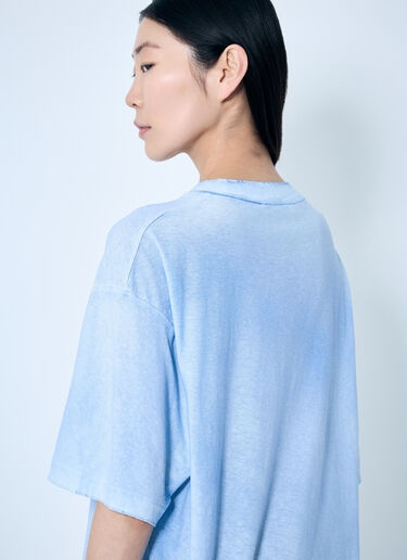 Acne Studios Logo Print T-Shirt Blue acn0259029