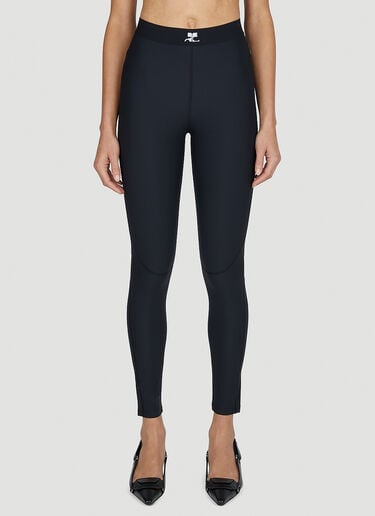 Courrèges Racer Leggings Black cou0251028