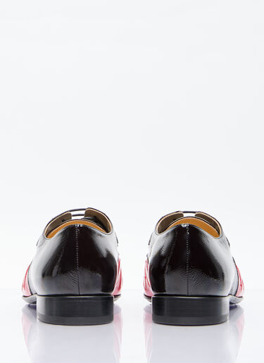 Walter Van Beirendonck 크로커다일 레이스업 슈즈 블랙 wlt0156039