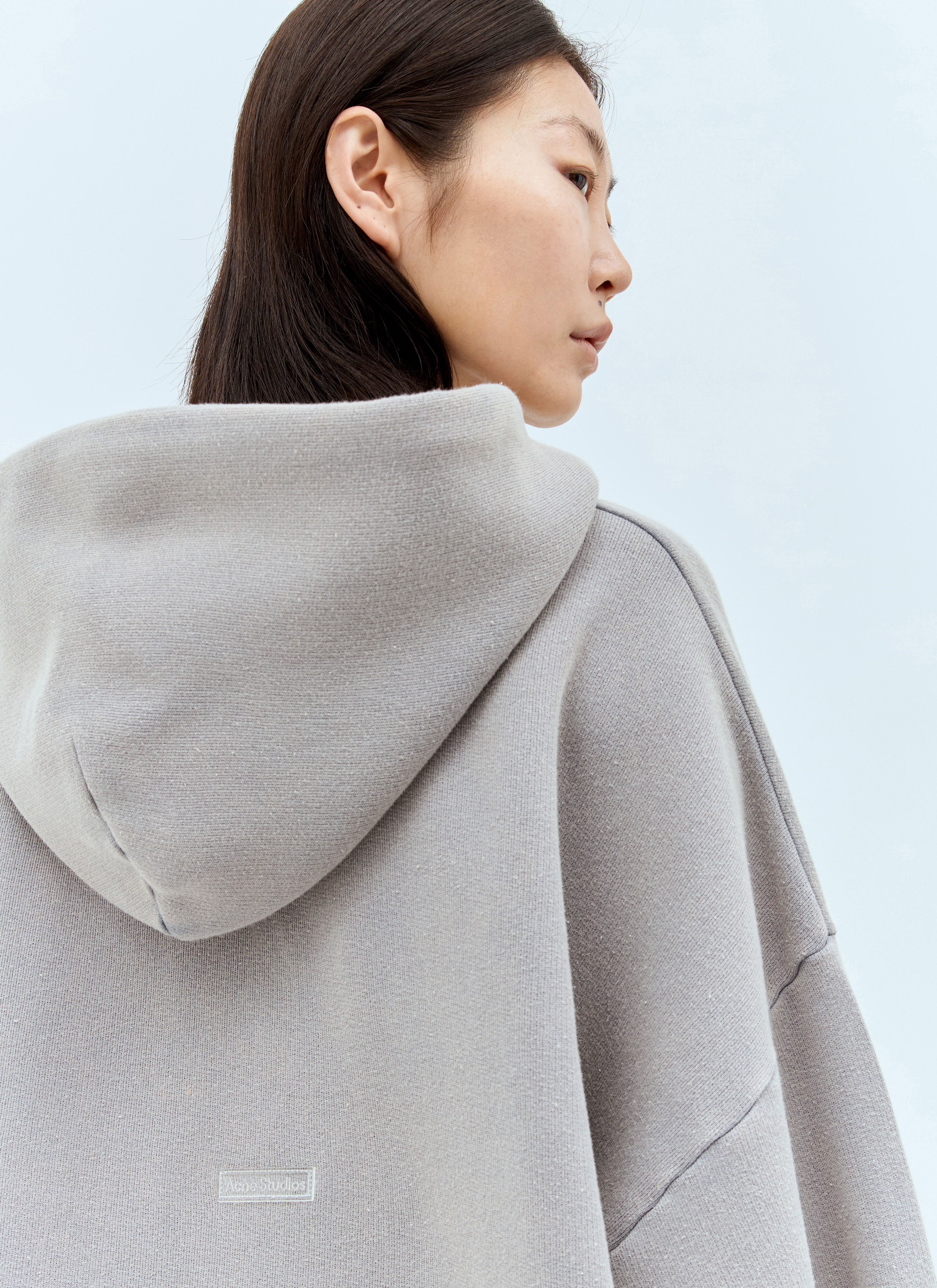 Acne Studios Women's' Logo Patch Hooded Sweatshirt in Purple | LN-CC®