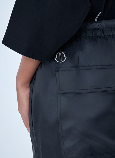 Moncler x Rick Owens Drawstring Midi Kilt Shorts Black mcs0363014