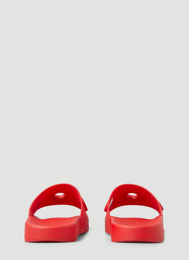 Burberry 徽标图案拖鞋 红 bur0148076