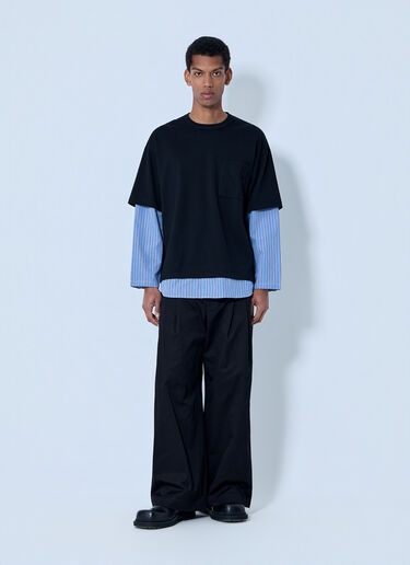 Comme des Garçons Homme Layered Crewneck T-Shirt Black cdh0164004