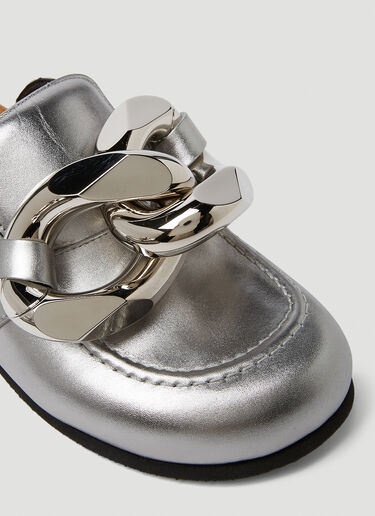 JW Anderson Chain Loafer Mules Silver jwa0249008