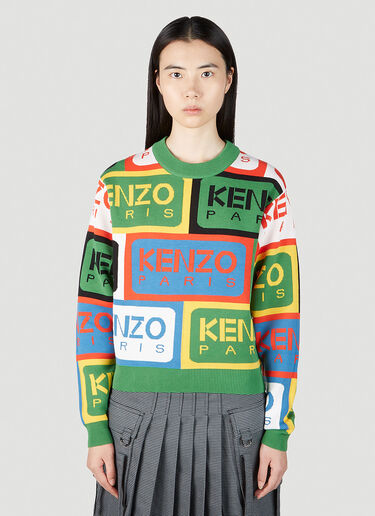 Kenzo Logo Sweater Green knz0252038