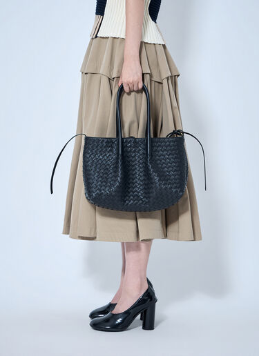 Bottega Veneta 皮纳科特卡中号手袋 黑色 bov0265030